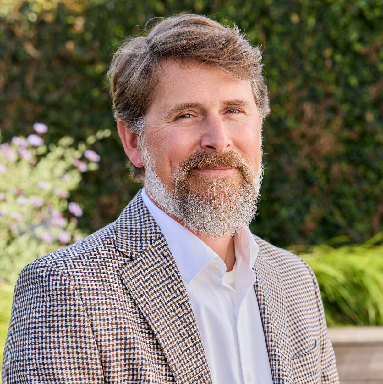 Matt Hitchcock, senior director of major gifts at KQED poses for a portrait in San Francisco, Ca. on April 18, 2026.