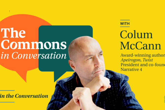 Novelist Colum McCann Visits The Commons